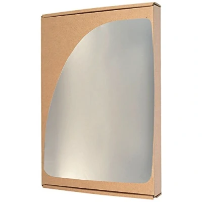 Image of Less4spares Wing Mirror Glass Left Compatible with Fiat Ducato 1999 2006 STICK ON Passenger Near Side Convex