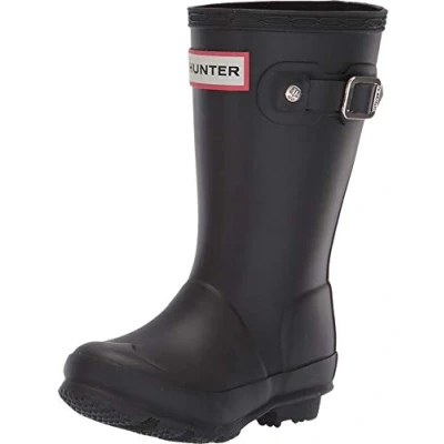 Image of Hunter Original Wellies, Unisex Kids&#039; Rain Boots, Black (Black), 4 UK (37 EU)