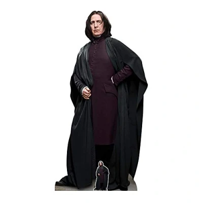 Image of STAR CUTOUTS l Professor Snape SC1470 Alan Rickman Lifesize Cardboard Cutout Harry Potter Party Theme, Solid, Regular