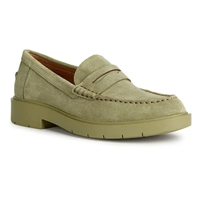 Image of Geox Women&#039;s D Spherica Ec1 Moccasin, Pistachio, 7 UK