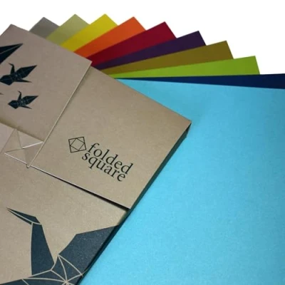 Image of Origami Paper Gift Set 100 Sheets, 15cm Square Classic Colour Collection