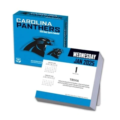 Image of Turner Sports Carolina Panthers 2025 Box Calendar (25998053032)