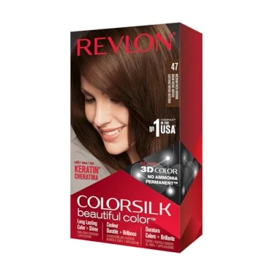 Image of Revlon Colorsilk Natural Hair Color, 4WB Medium Rich Brown each (Pack of 1)