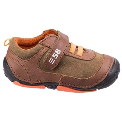 Image of Hush Puppies Baby Harry Pre Walker MEMORY FOAM Infants Brown Size UK 3 Infant