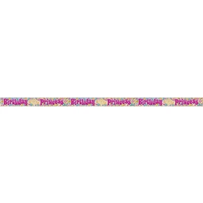 Image of Multicolor Birthday Princess Prism Banner (3.6 Meters Long) 1 Piece Vibrant &amp; Eye catching Party Decoration