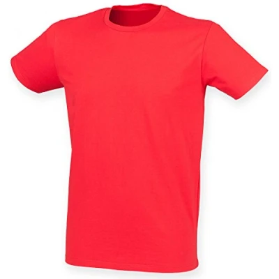 Image of SF Mens Feel Good Stretch T Shirt Bright Red XL