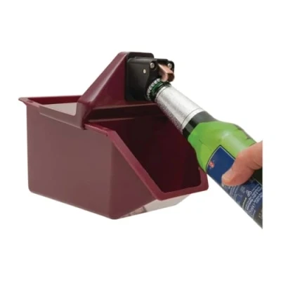 Image of Beaumont CN750 Under Counter Bottle Opener with Catcher,Red