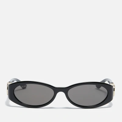 Image of Gucci Bio Injection Oval Frame Sunglasses