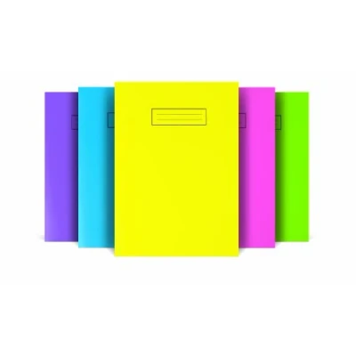 Image of Silvine NBA4BT A4 Bright Exercise Notebook Assorted Colours (Pack of 10)