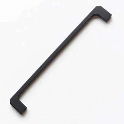 Image of 192mm Matt Black D Handle for Kitchen Cabinets Bedroom Bathroom Furniture Cupboards