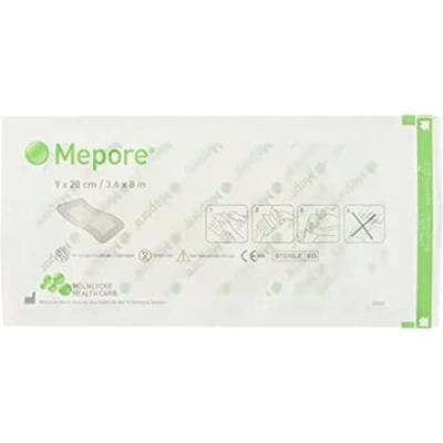 Image of Mepore Sterile Absorbent Dressings 9 x 20cm x5 Wounds Cuts Tattoos 671100