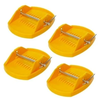 Image of Y Nut Caravan Feet Jack Pads Heavy Duty Pads, Prevent Sinking Into Soft Ground, Duty, Steady Stabiliser For Legs X4 With Pins