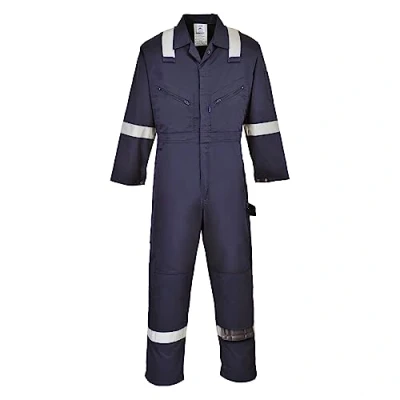 Image of Portwest F813 Iona Polycotton Safety Work Coverall Navy, 4XL