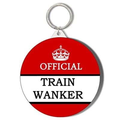Image of Gift Insanity OFFICAIL TRAIN WANKER 45mm Keyring