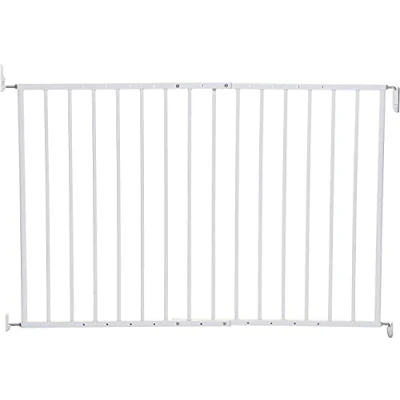 Image of Dreambaby Arizona Extenda Baby Safety Gate Hardware Mounted Adjustable Width from 68 112cm &amp; 68cm in Height Swings Open both Direction White Model F2164