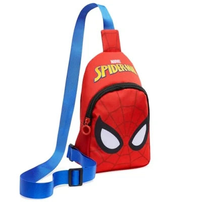 Image of Marvel Spiderman Boys Crossbody Bag Adjustable Strap Zip Compartment Gifts