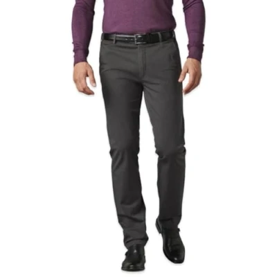 Image of MEYER Chino Trousers Roma Luxury Cotton Charcoal Grey (34W 32L),