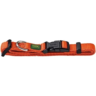 Image of HUNTER Vario Basic Nylon Collar, 15 mm, 30 x 45 cm, Small, Orange