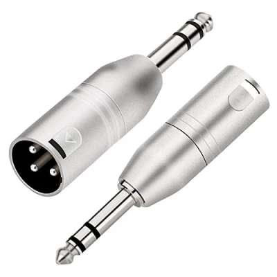 Image of Mr. Gadget&#039;s Solutions 1/4&quot; TRS to XLR Adapter, Balanced Quarter Inch 6.35mm Male Adapters