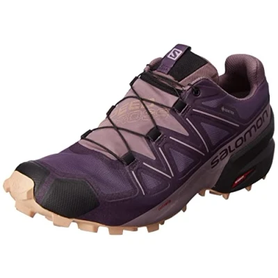 Image of SALOMON Women&#039;s Speedcross Gore tex Hiking Shoe, Mysterioso Quail Sirocco, 3.5 UK