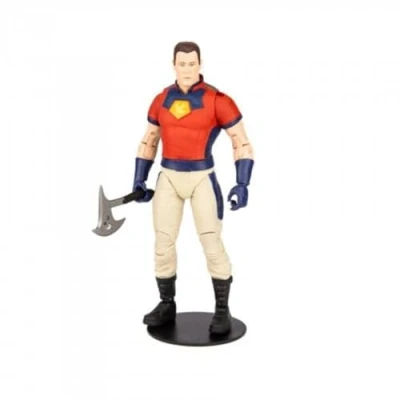 Image of McFarlane Toys, DC Multiverse Build A 7 inch Peace Maker (Unmasked) Action Figure, Collectible Suicide Squad Movie Figure with Stand Base and Unique Character Card Ages 12+