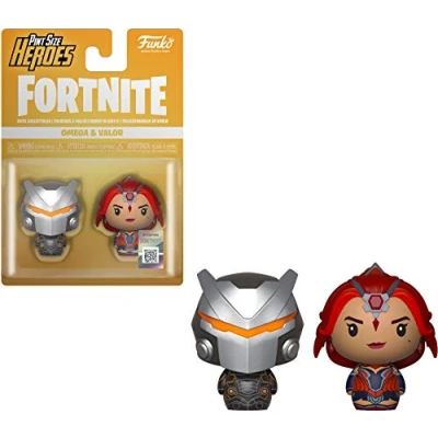 Image of Funko Pint Sized Heroes 2 Pack: Fortnite: Omega &amp; Valor Collectable Vinyl Figure Gift Idea Official Merchandise Toys for Kids Adults Video Games Fans Model Collectors