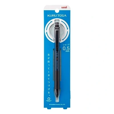 Image of Uni Kuru Toga KS Mechanical Pencil 0.5 mm Navy [M5 KS]