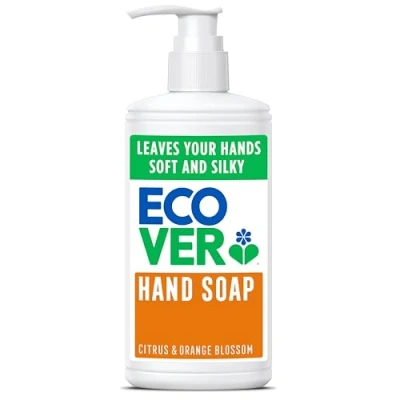 Image of Ecover Hand Wash, Soap, Gentle Cleansing, Fresh Citrus &amp; Orange Blossom Scent, Pack of 1, 1 x 250ml