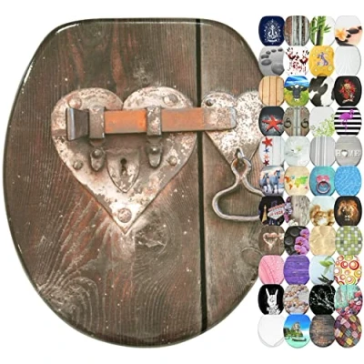 Image of Sanilo Soft Close Toilet Seat, Wide Choice of Beautiful Seats, Stable Hinges, Easy to Mount (Lock)