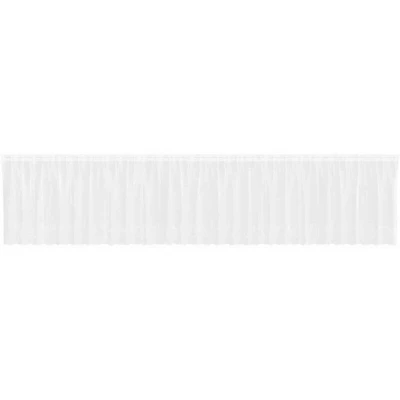 Image of Lace Curtain with Curtains White 750 x 140 cm Polyester Vidaxl