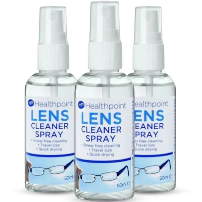 Image of lens Cleaning Spray, 3 Pack of Glasses Cleaner for Glass, Plastic, Spectacles, Microscopes, Digital Screens, and Ski Goggles, Perfect to clean the your DSLR smartphone