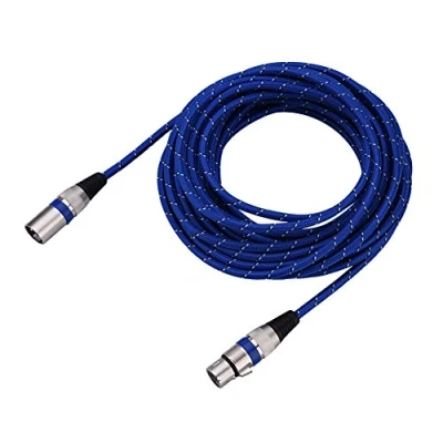 Image of Tihebeyan XLR Cable, 3Pin Male to Female Adapter Mic Microphone Balanced Cable Patch Jack Extender Cord Audio for Mixer Preamp(10M)