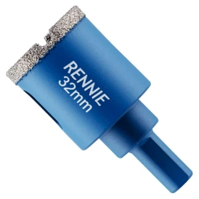 Image of 32mm Diamond Hole Saw Drill Bit With Tri Shank For Porcelain Tiles Ceramic Slate Stone Granite Marble Glass. Core Holesaw/Hole Cutter