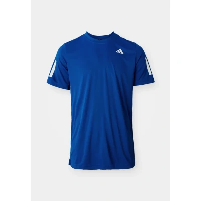 Image of adidas Men&#039;s Club Tennis Climacool 3 Stripes T Shirt, Aurora Plum, XS