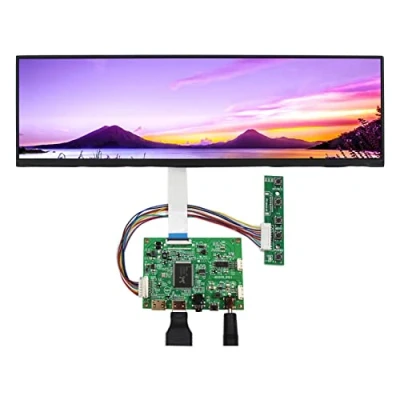 Image of VSDISPLAY 12.6 inch 1920x515 NV126B5M N41 IPS LCD Screen and 2Mini HD MI Micro USB Audio Controller Board VS RTD2556HM V1