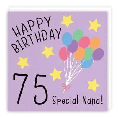 Image of Hunts England Nana 75th Birthday Card Happy 75 Special Original Collection Fun