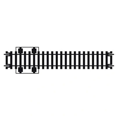Image of Hornby R618 OO Gauge Double Isolating Track Extra Pieces for Model Railway Sets, Train Scale 1:76