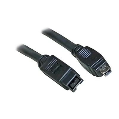 Image of AQUARIUS Firewire IEEE1394B 800 to 400 9 Pin 4 Cable Lead 2M / Black