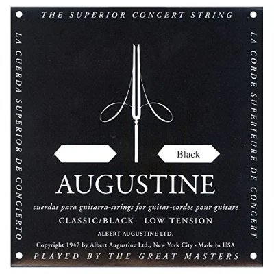 Image of Augustine 650404 &quot;Black Label Single D4&quot; Bass String for Classic Guitar