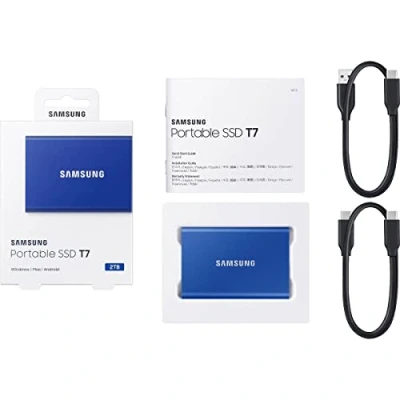 Image of Samsung T7 Portable SSD Indigo blue 2 TB