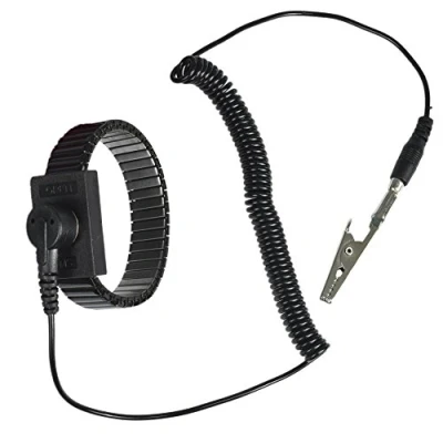 Image of Aituo Anti Static Metal Adjustable Wrist Strap Coated With Paint Grounding Band ESD Discharge Prevents Build up of Electricity (Snap10MM)