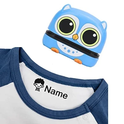 Image of Kiddo Space Stamp,Name Stamp for Clothes Kids,Custom Name Stamp,Kiddo Stamp,Personalised Kids (BZ010 Blue,1pcs)