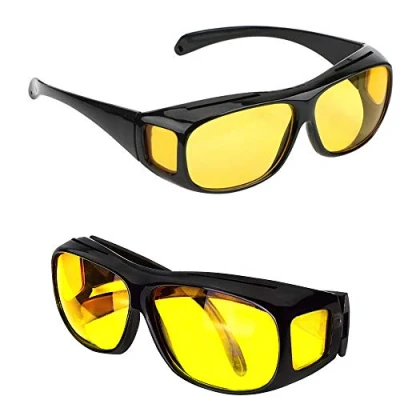 Image of Senua Wraparounds Wrap Around Sun Glasses HD Night Vision Men and Women, Anti Glare, Scratch Resistant, Stylish