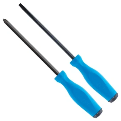 Image of CHANNELLOCK DS 2H 2 Piece Demolition Driver Set, Precision Machined Non Magnetic, Made in USA, Molded Tri Lobe Grip