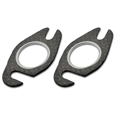 Image of Easyboost Exhaust Gasket Universal Manifold for Scooter 50cc MBK Booster Nitro Aerox Mach G Jog R Ovetto (2 gaskets)