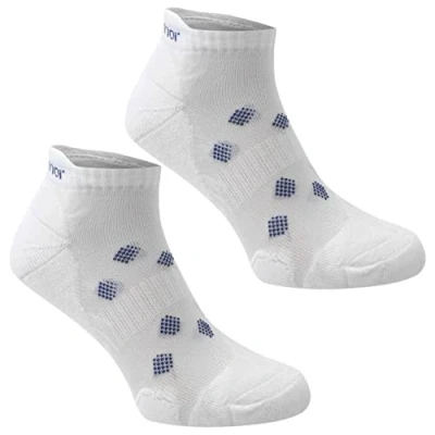 Image of Karrimor Womens 2 pack Running Socks Footwear Accessories Ladies White 4 8