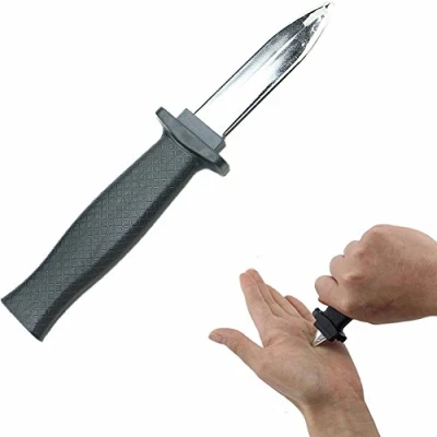 Image of Wendy Mall 2 PCS Retractable Knife Joke Trick Halloween Props Toy Disappearing Dagger Fake Plastic Blade Magic
