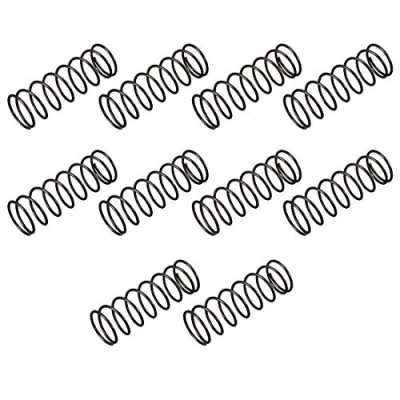 Image of sourcingmap Compression Spring 1.2mm Wire Dia , 16mm OD 50mm Free Length Steel Extension Spring,Black,10Pcs