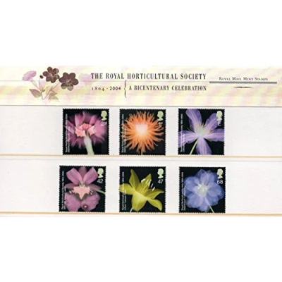 Image of 2004 THE ROYAL HORTICULTURAL SOCIETY Stamp Presentation Pack.