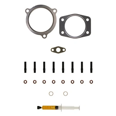 Image of 4918905201 Mounting Kit, charger AJUSA JTC11411 with studs, syringe oil gaskets/seals VOLVO: V70 2, XC90 I